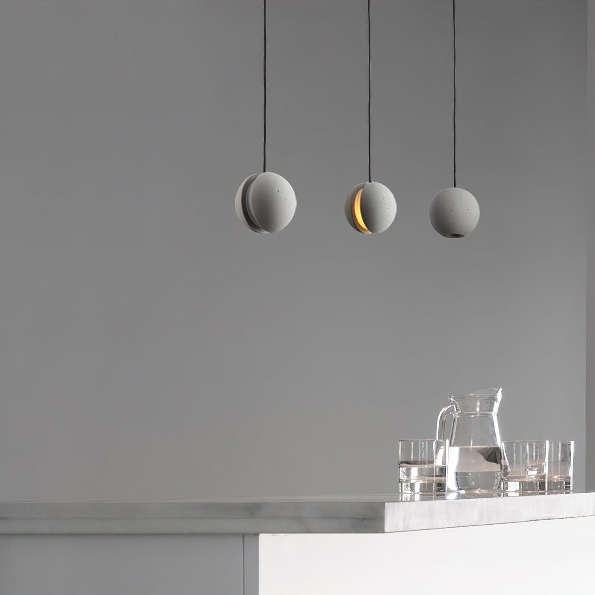 Moon Concrete Pendant Lamp Position 10