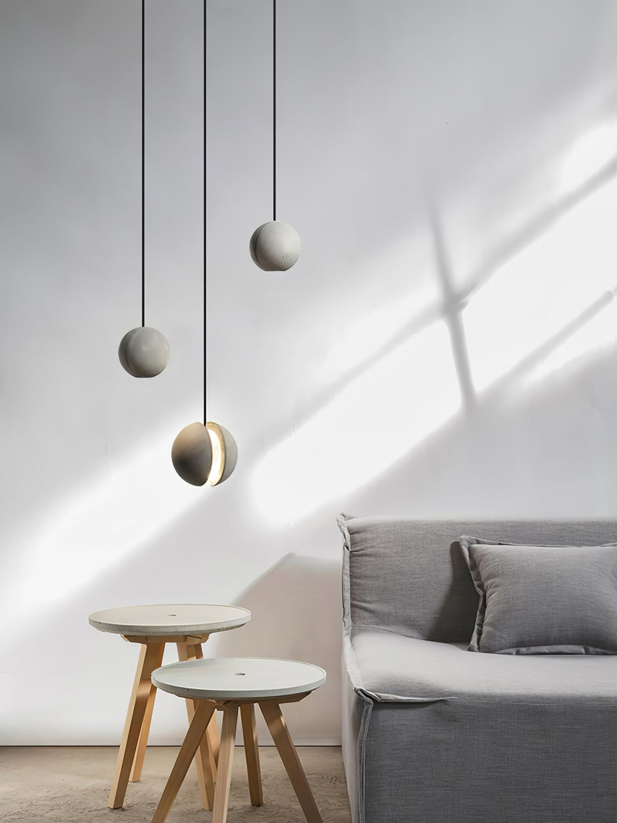 Moon Concrete Pendant Lamp Position 76