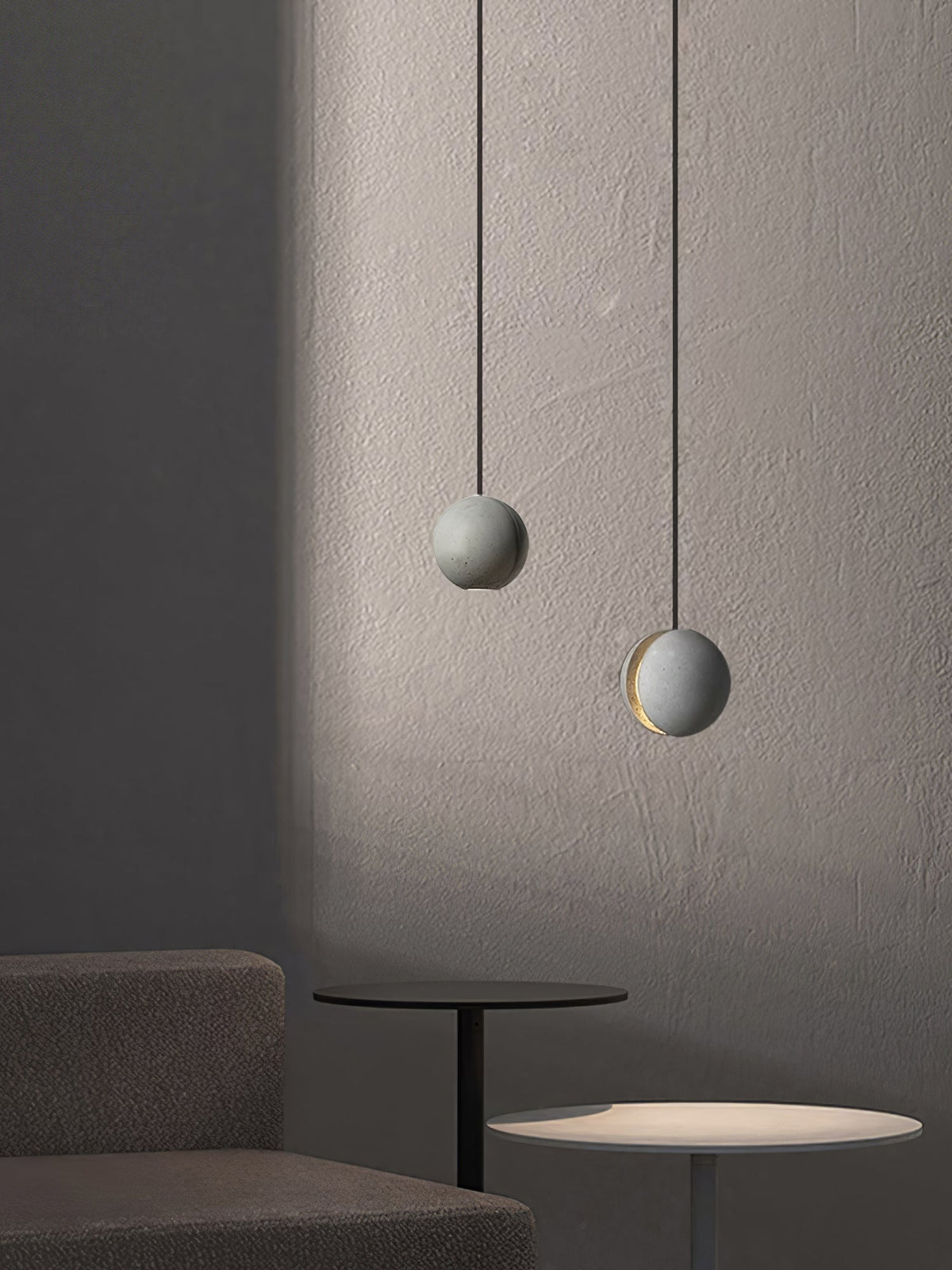 Moon Concrete Pendant Lamp Position 81