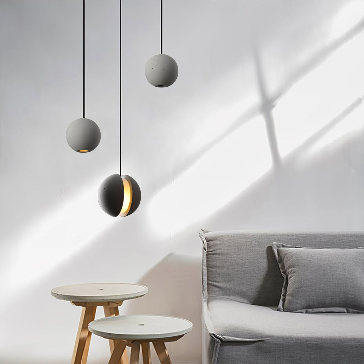 Moon Concrete Pendant Lamp Position 7