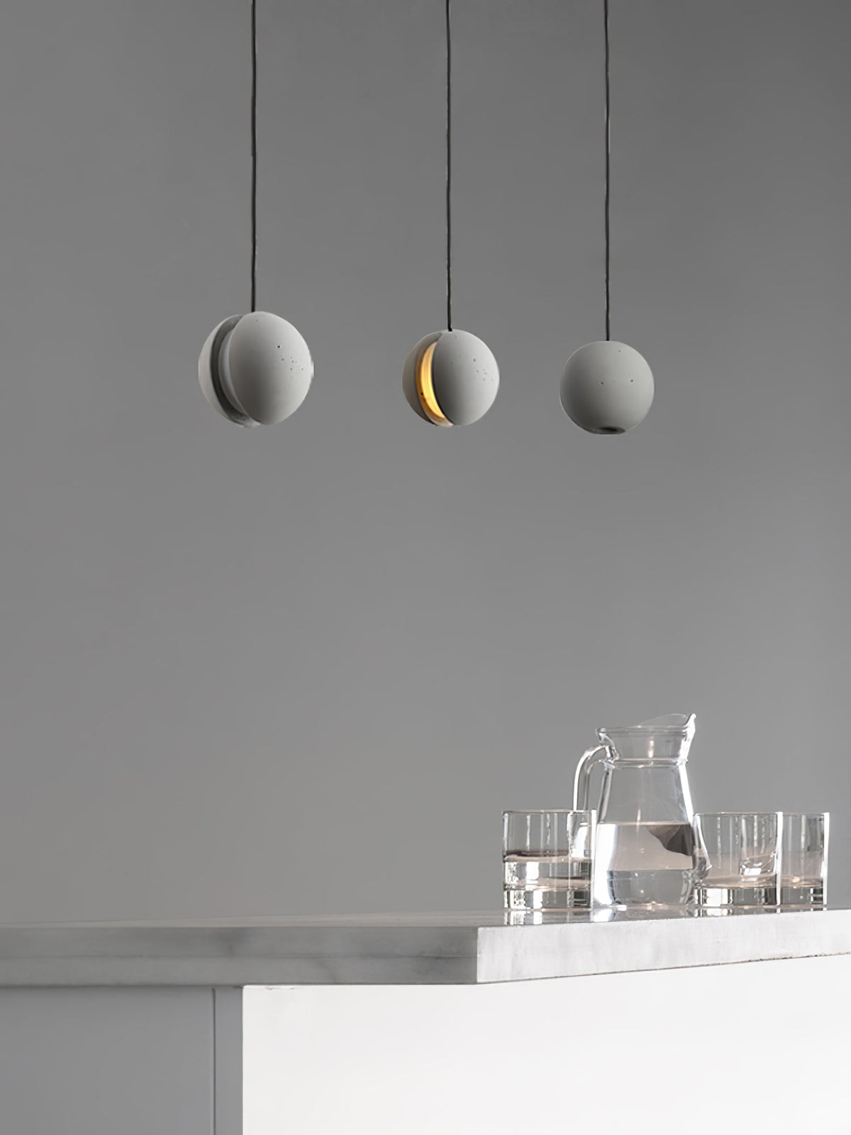 Moon Concrete Pendant Lamp Position 85
