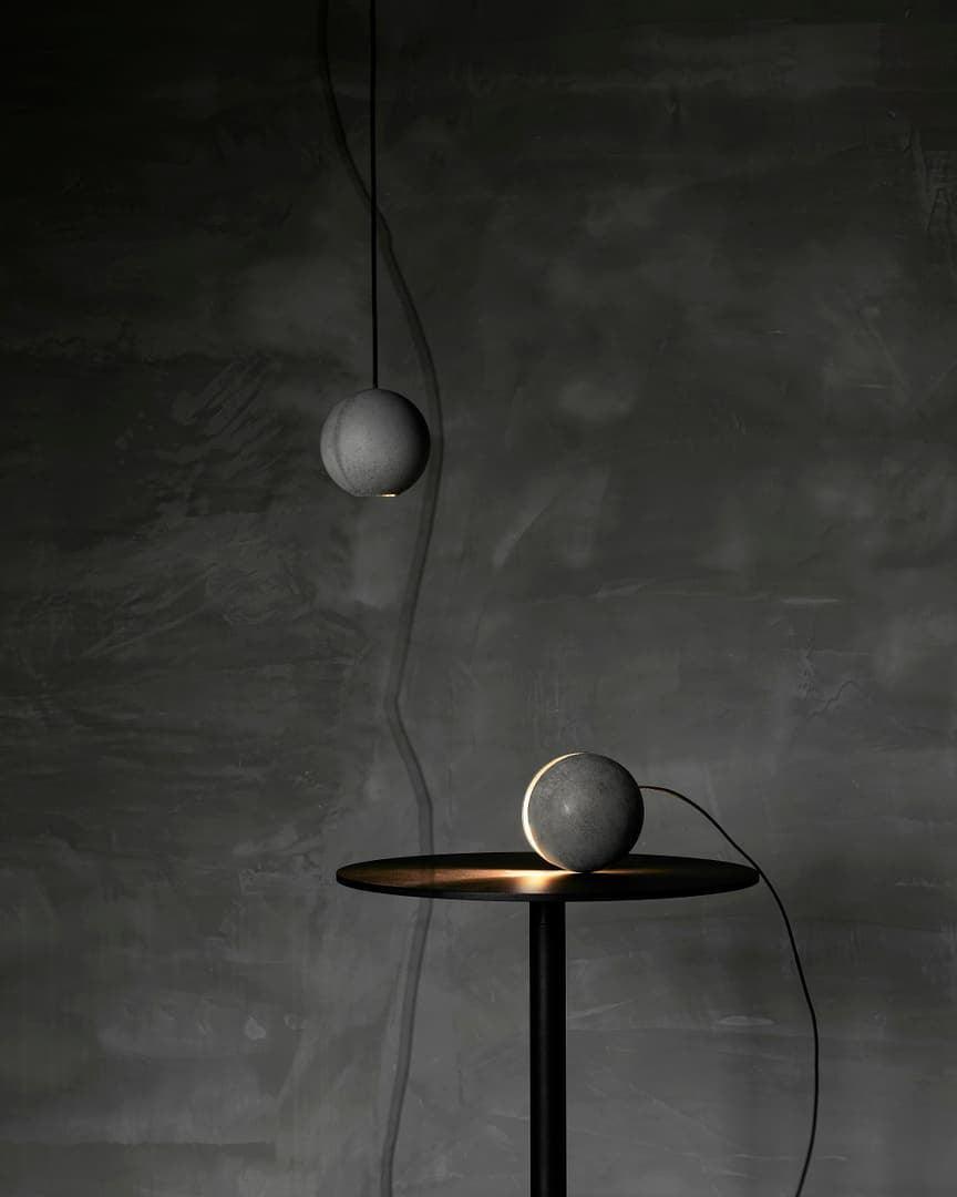 Moon Concrete Pendant Lamp Position 25