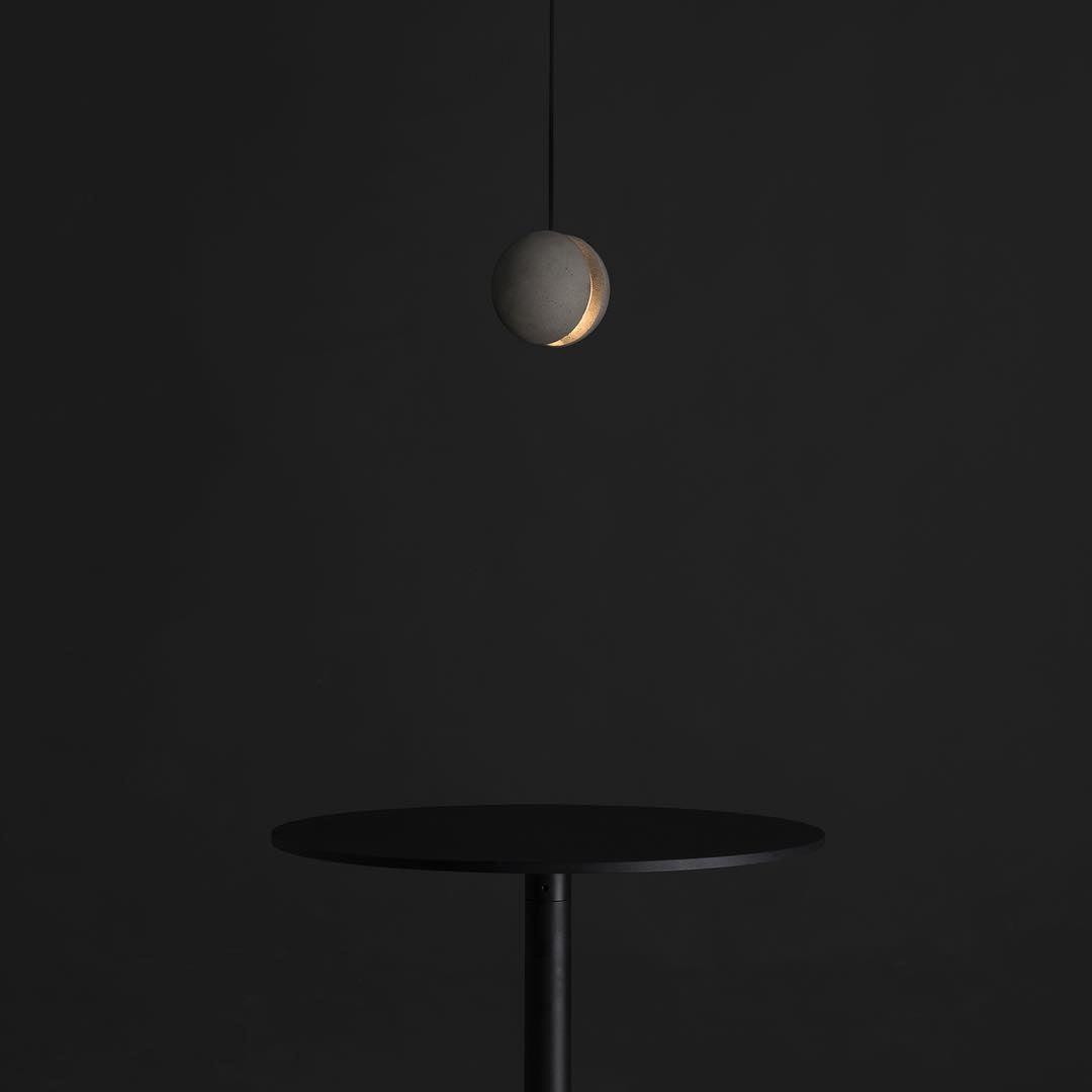 Moon Concrete Pendant Lamp Position 16