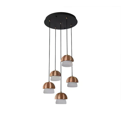 Mushroom Cluster Chandelier with Adjustable Height — lifestyle view