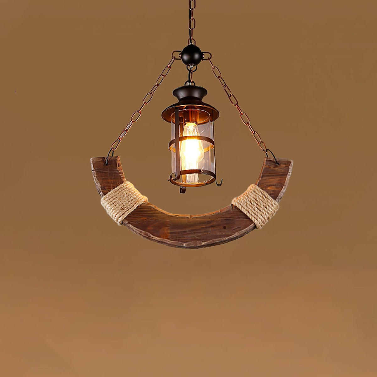 Nautical Industrial Style Wooden Chandelier Position 50