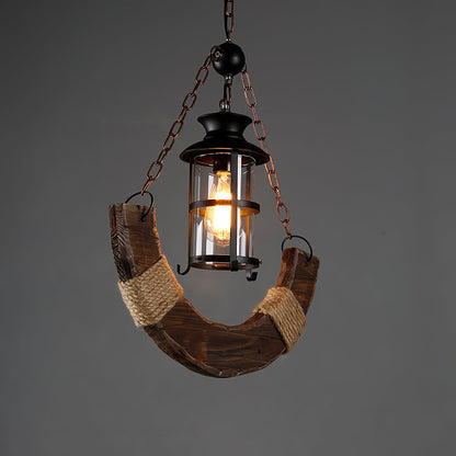 Nautical Industrial Style Wooden Chandelier Position 63