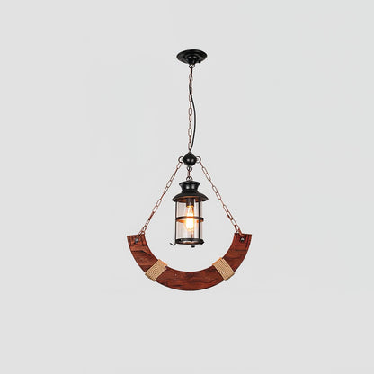 Nautical Industrial Style Wooden Chandelier Position 68