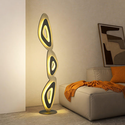 Nevis Adjustable Floor Lamp with Dimmer & Energy-Efficient LED — side view