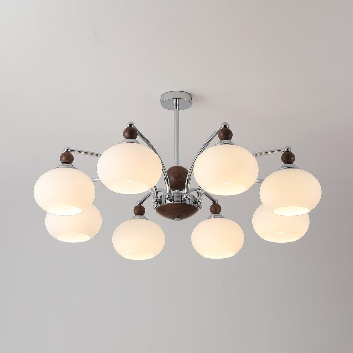 Noir Modern Chandelier with Adjustable Height