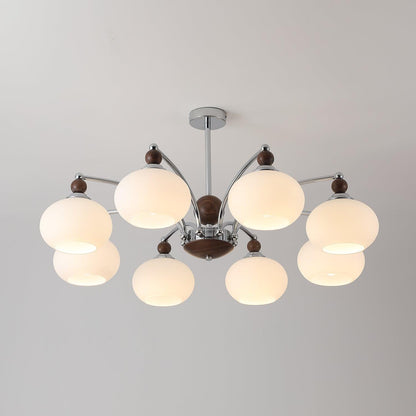 Noir Modern Chandelier with Adjustable Height
