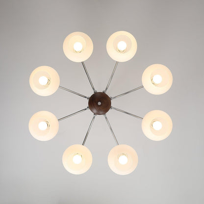 Noir Modern Chandelier with Adjustable Height