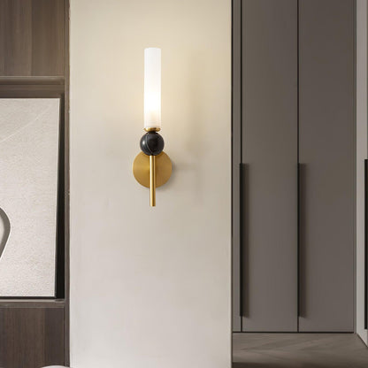 Marble Vertical Wall Lamp with Adjustable Brightness