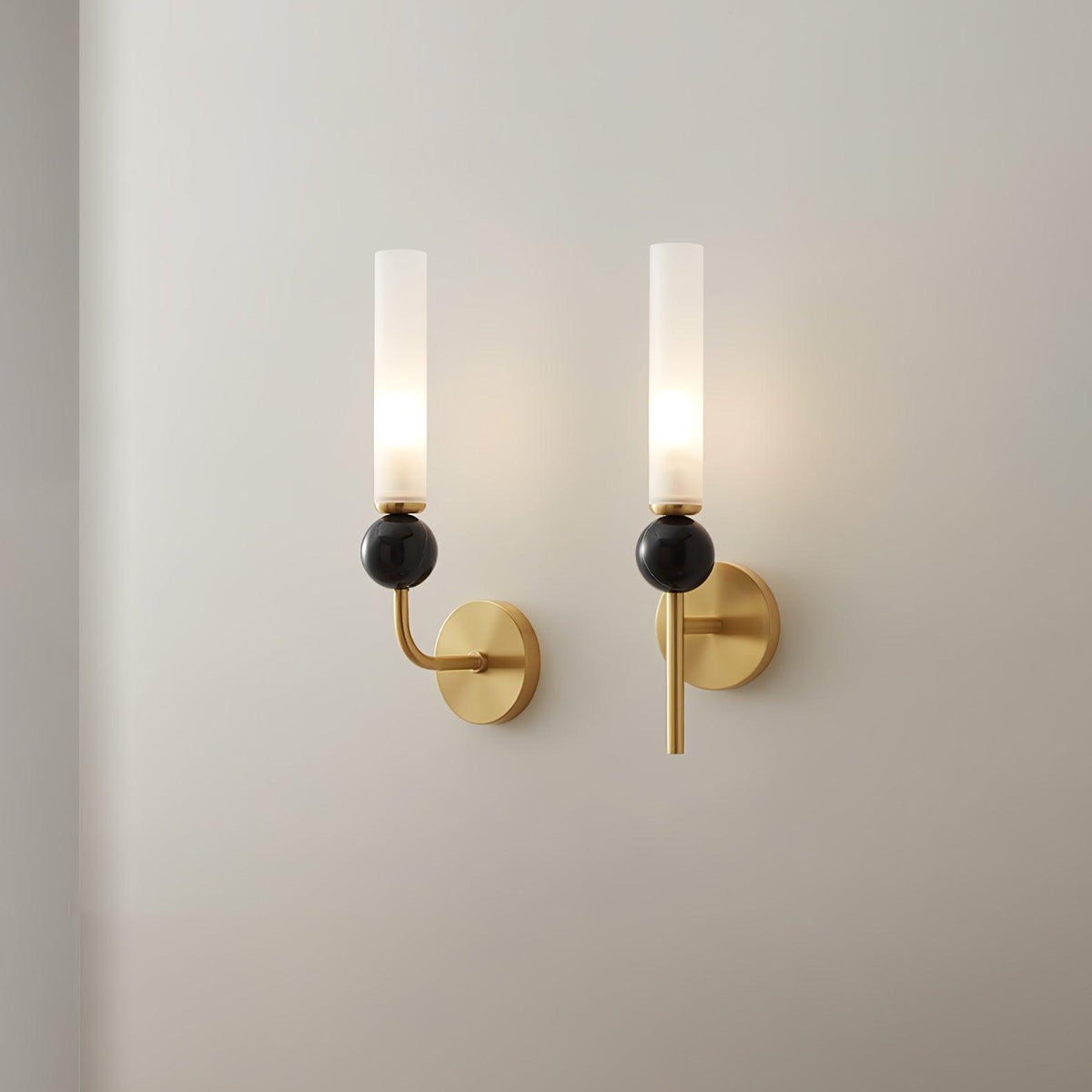 Marble Vertical Wall Lamp with Adjustable Brightness