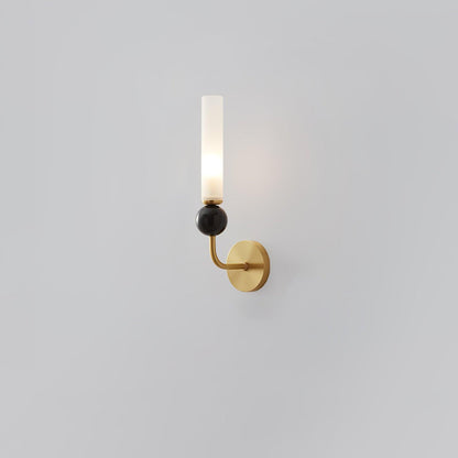 Marble Vertical Wall Lamp with Adjustable Brightness — front view