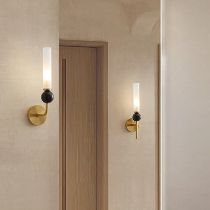 Marble Vertical Wall Lamp with Adjustable Brightness
