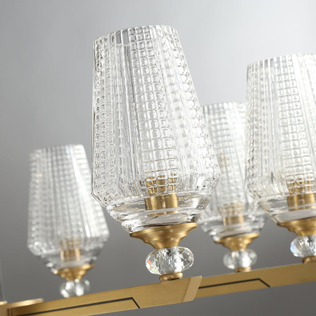 Brass Chandelier with Dimmable Lighting