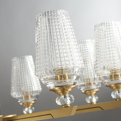 Brass Chandelier with Dimmable Lighting