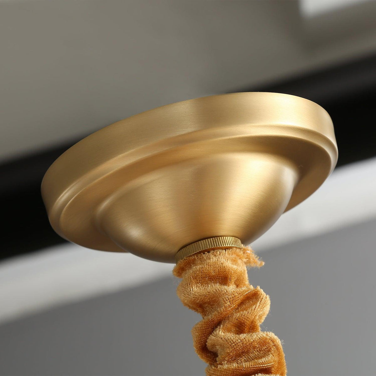 Brass Chandelier with Dimmable Lighting