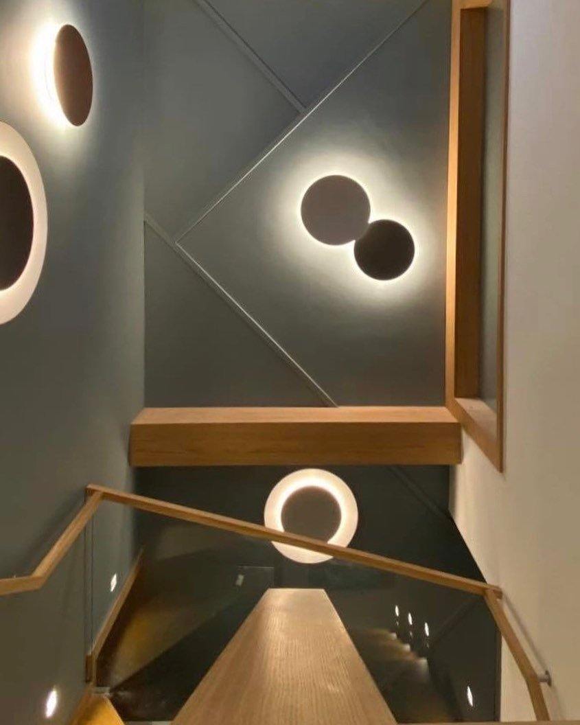Geometric Disc Wall Lamp Position 93