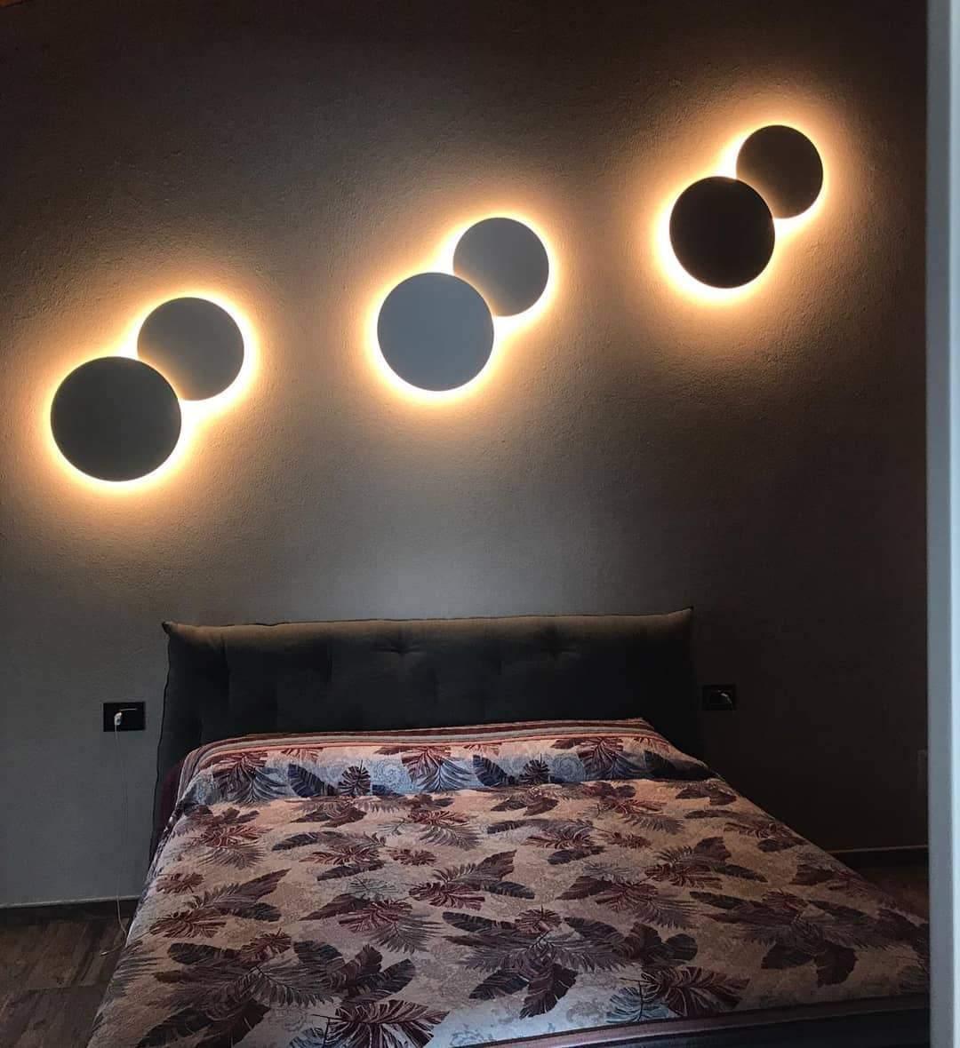 Geometric Disc Wall Lamp Position 87