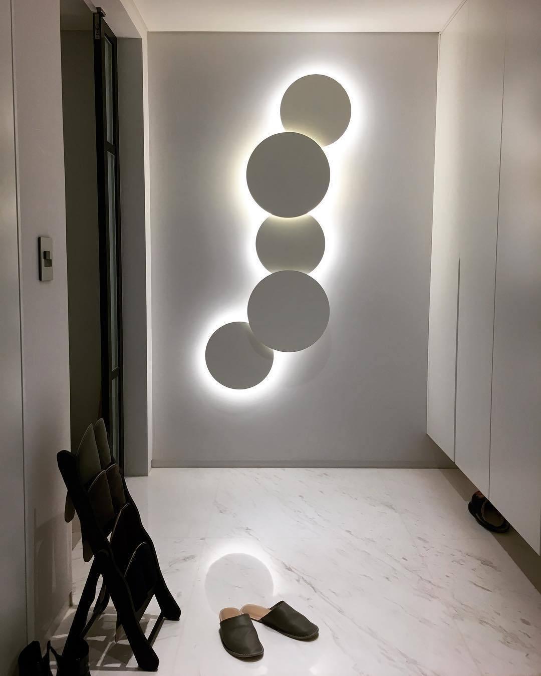 Geometric Disc Wall Lamp Position 89
