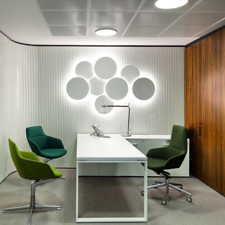 Geometric Disc Wall Lamp - Modern Design, Adjustable Brightness — alternate angle