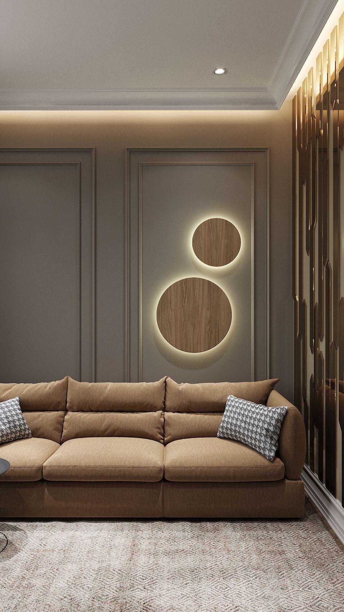Geometric Disc Wall Lamp Position 86