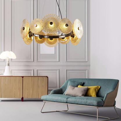 Crystal Chandelier with Dimmable Lighting — lifestyle view