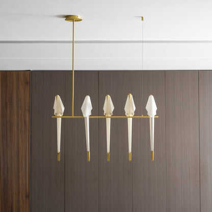 Paper Crane LED Chandelier with Warm Light