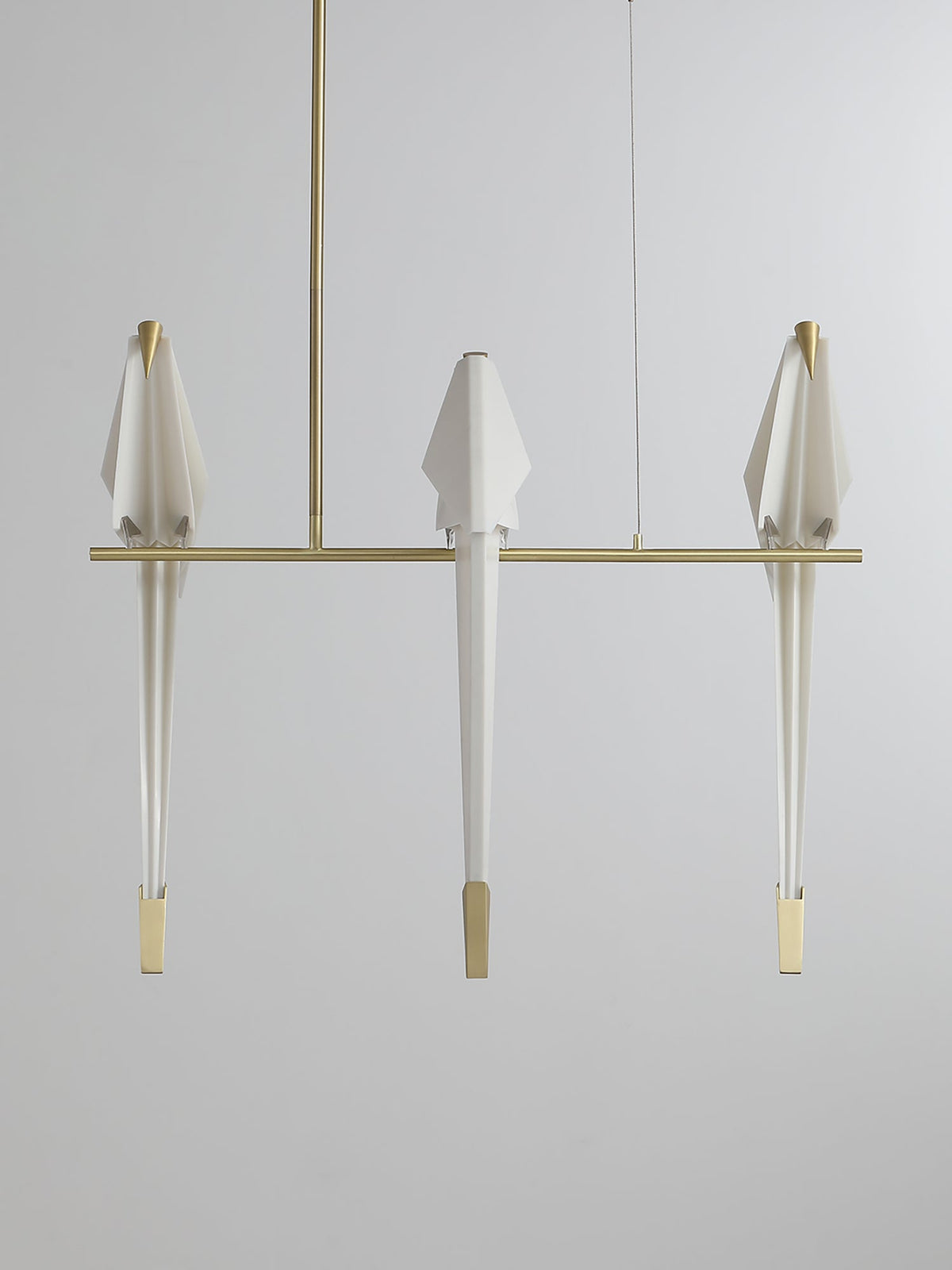 Paper Crane LED Chandelier with Warm Light