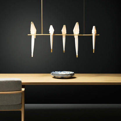 Paper Crane LED Chandelier with Warm Light — alternate angle