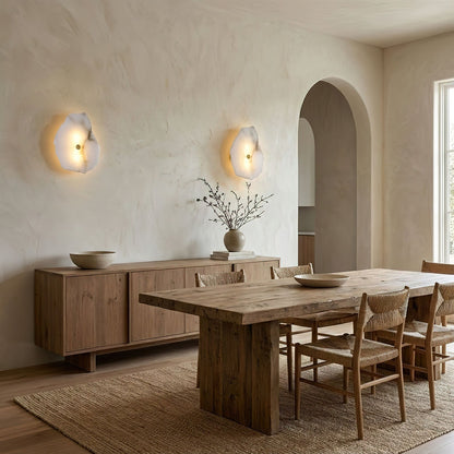 Alabaster Wall Lamp with Soft Glow