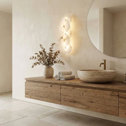 Alabaster Wall Lamp with Soft Glow