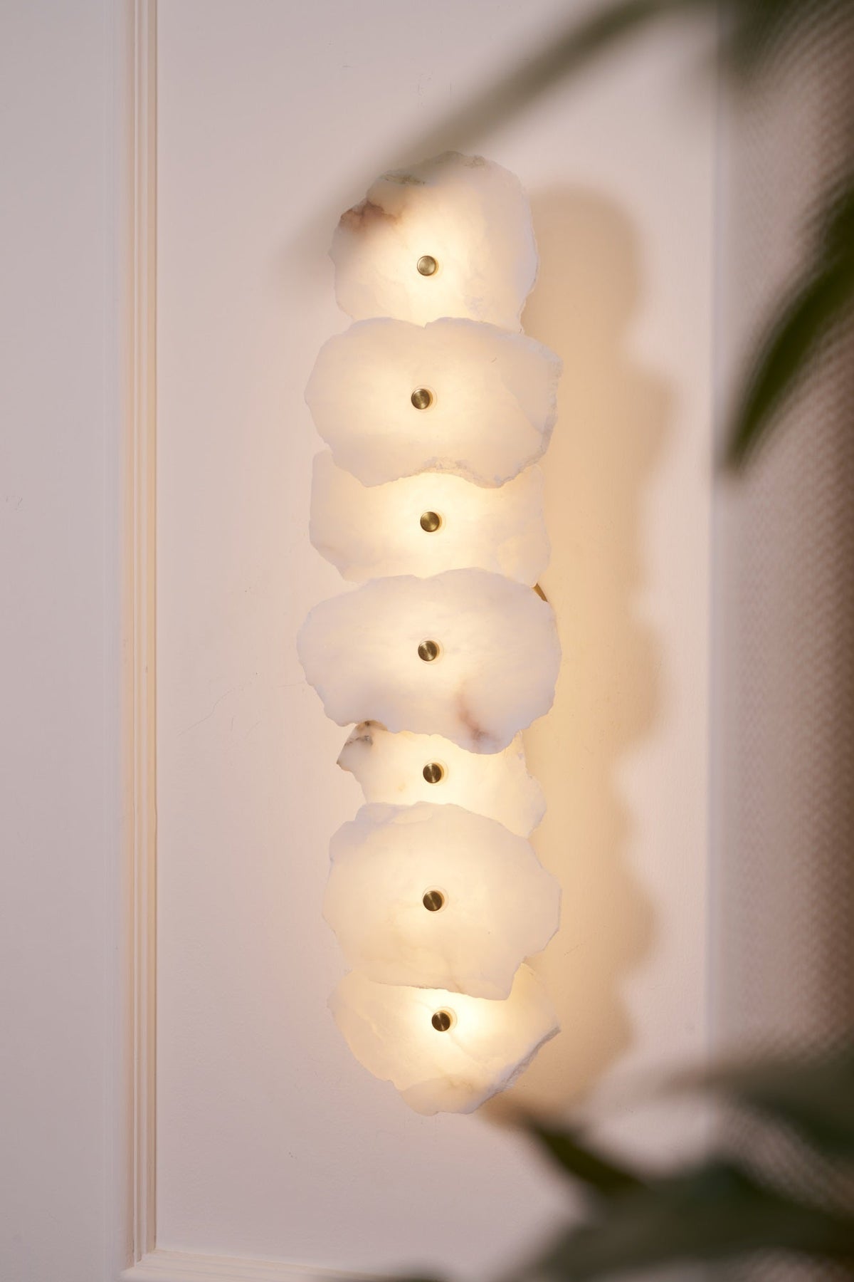 Alabaster Wall Lamp with Soft Glow