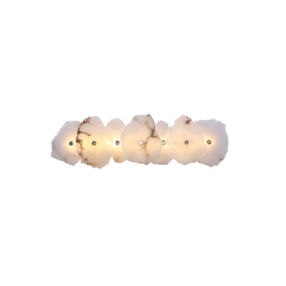 Alabaster Wall Lamp with Soft Glow — lifestyle view