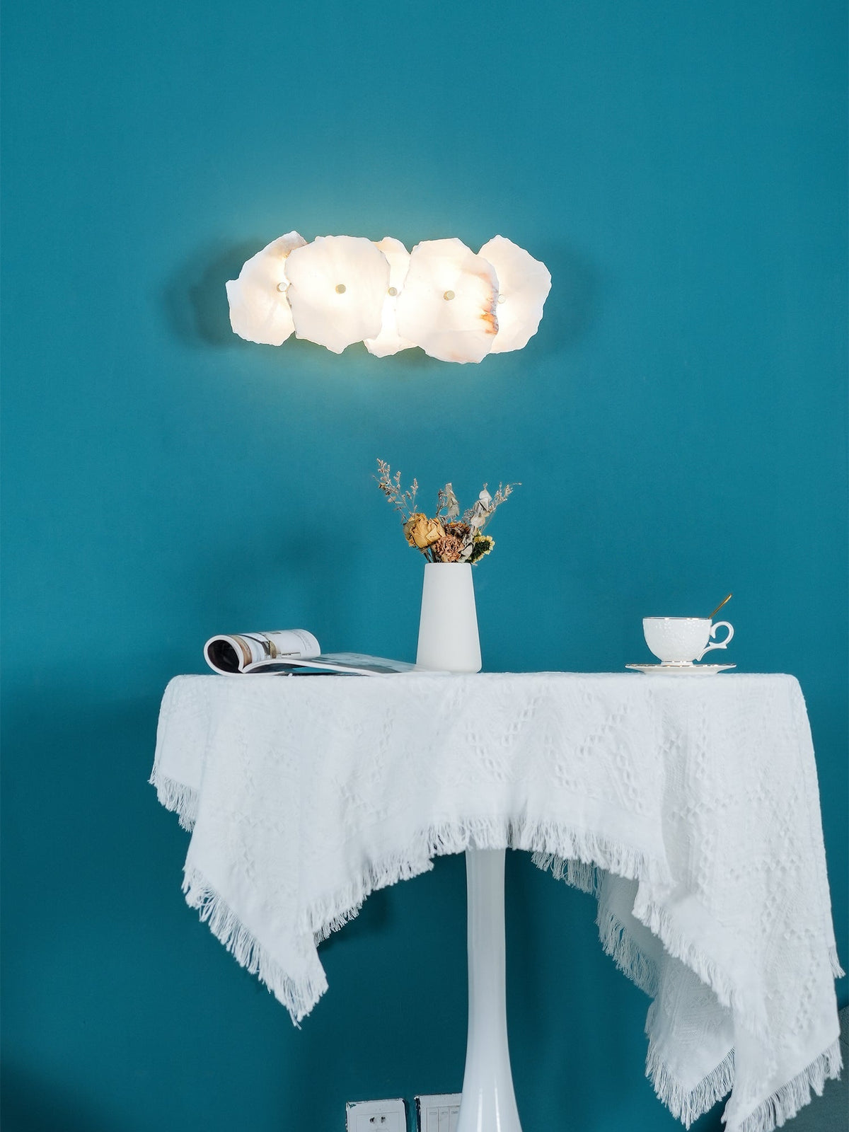 Alabaster Wall Lamp with Soft Glow