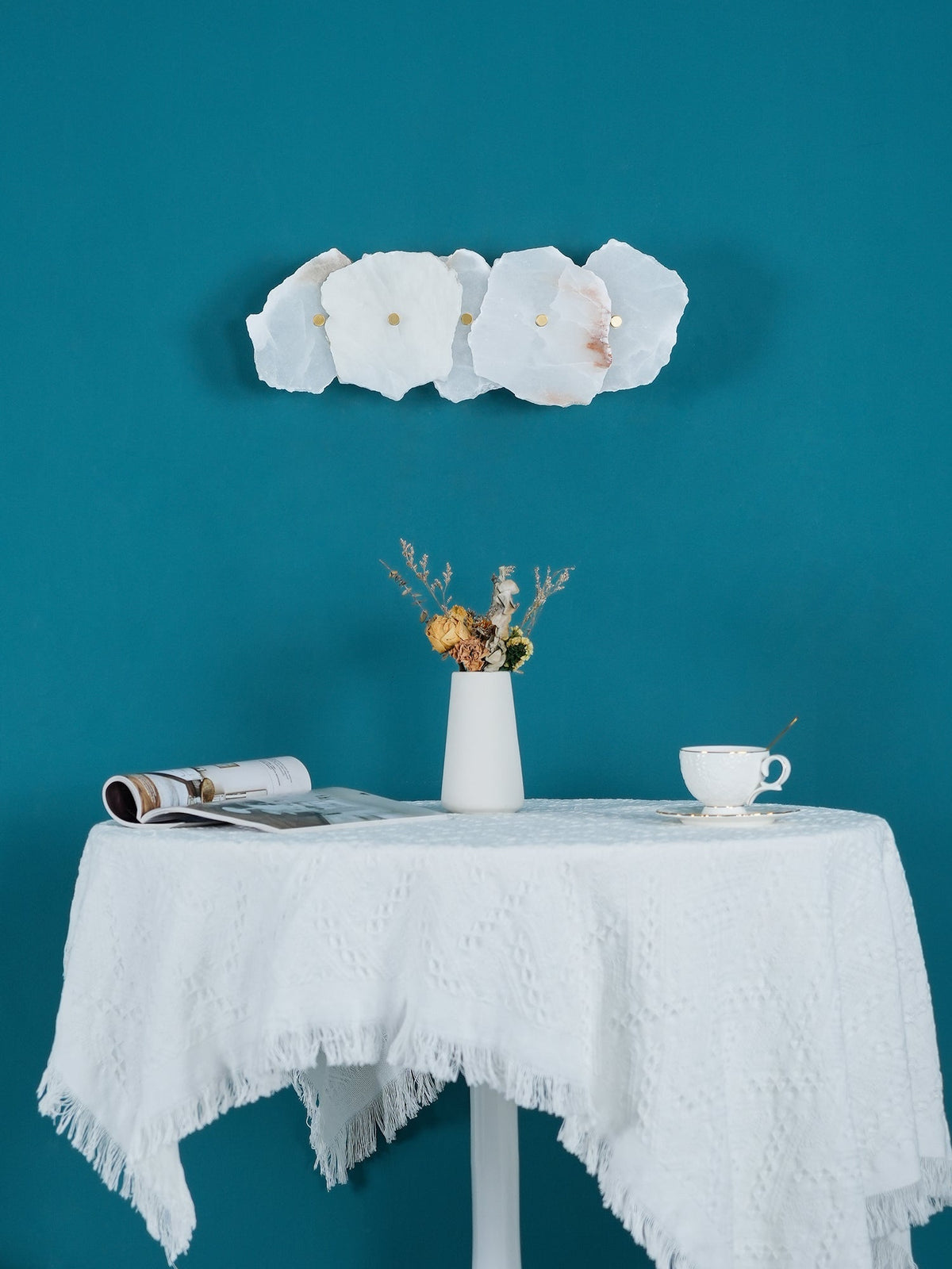 Alabaster Wall Lamp with Soft Glow
