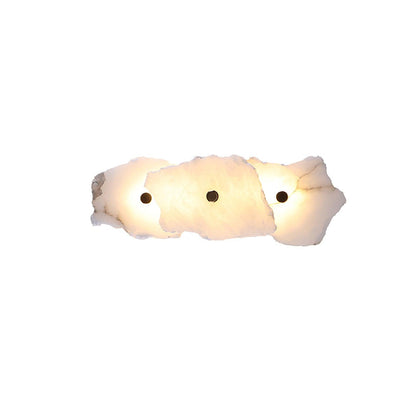 Alabaster Wall Lamp with Soft Glow — side view