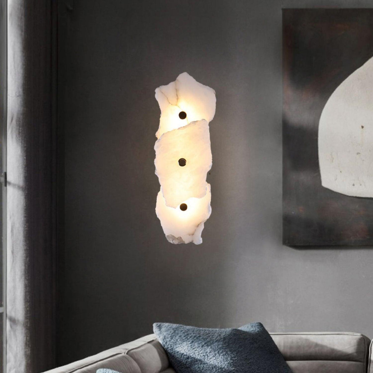 Alabaster Wall Lamp with Soft Glow