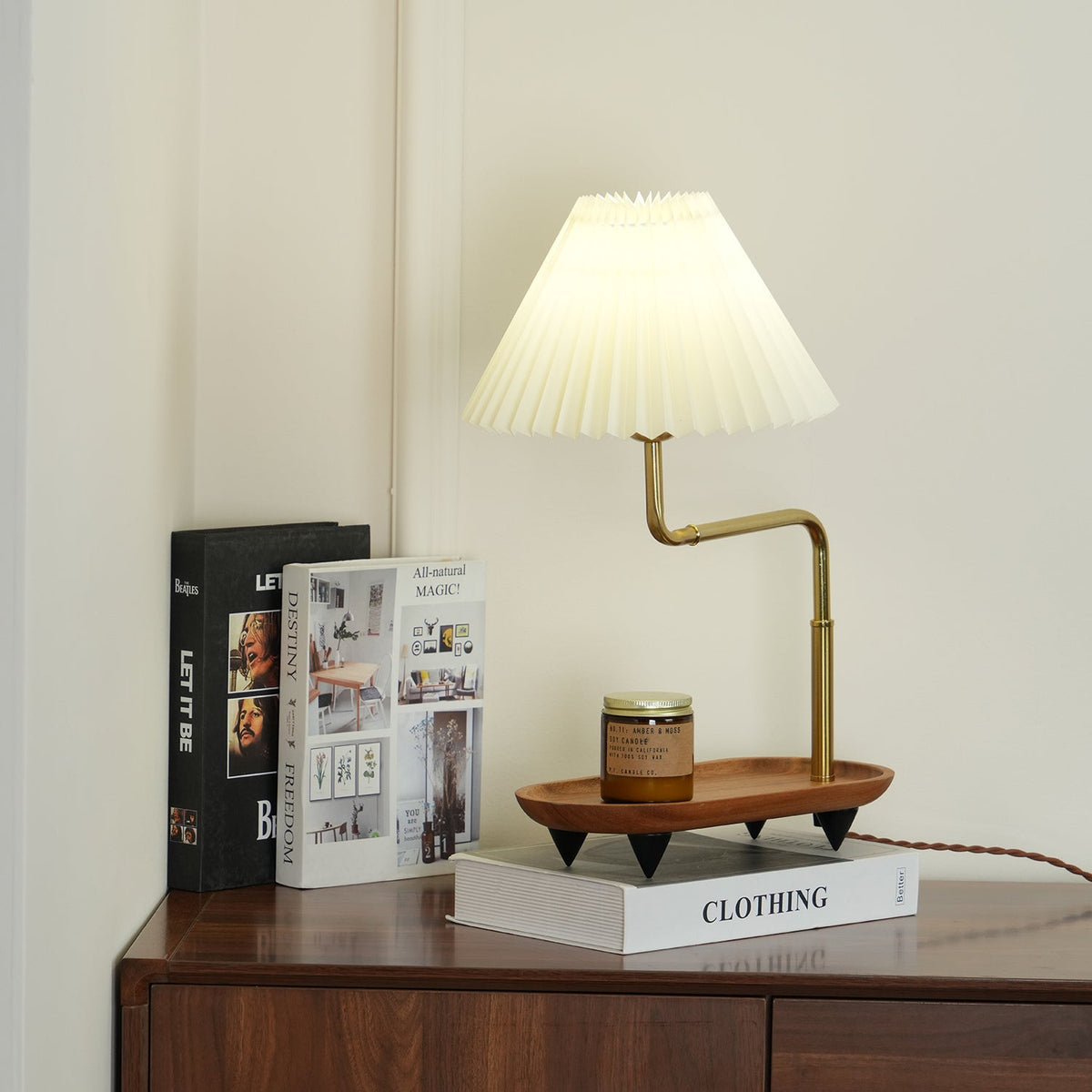 Gold Accent Table Lamp with Adjustable Brightness