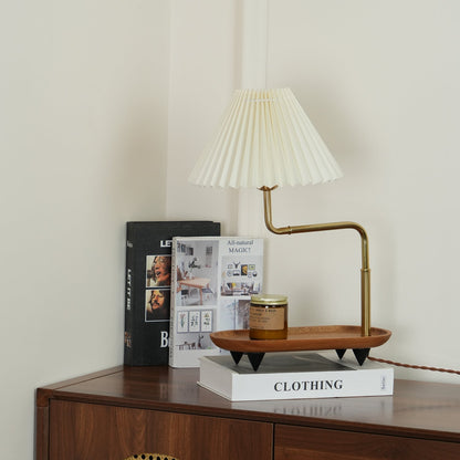 Gold Accent Table Lamp with Adjustable Brightness