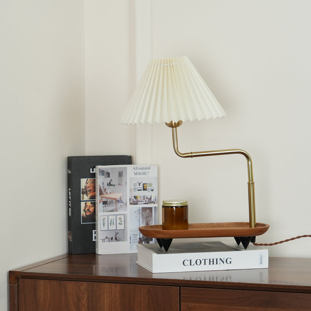 Gold Accent Table Lamp with Adjustable Brightness