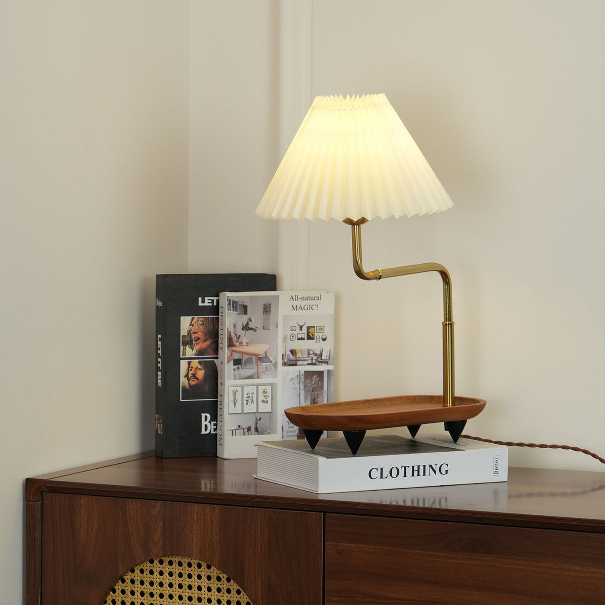 Gold Accent Table Lamp with Adjustable Brightness