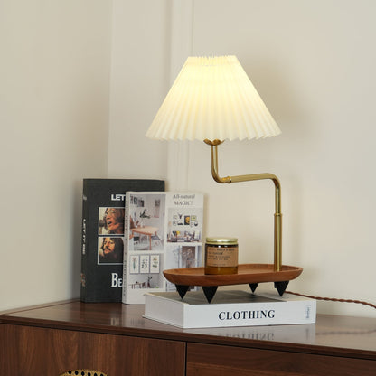 Gold Accent Table Lamp with Adjustable Brightness