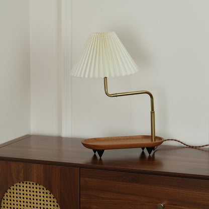Gold Accent Table Lamp with Adjustable Brightness