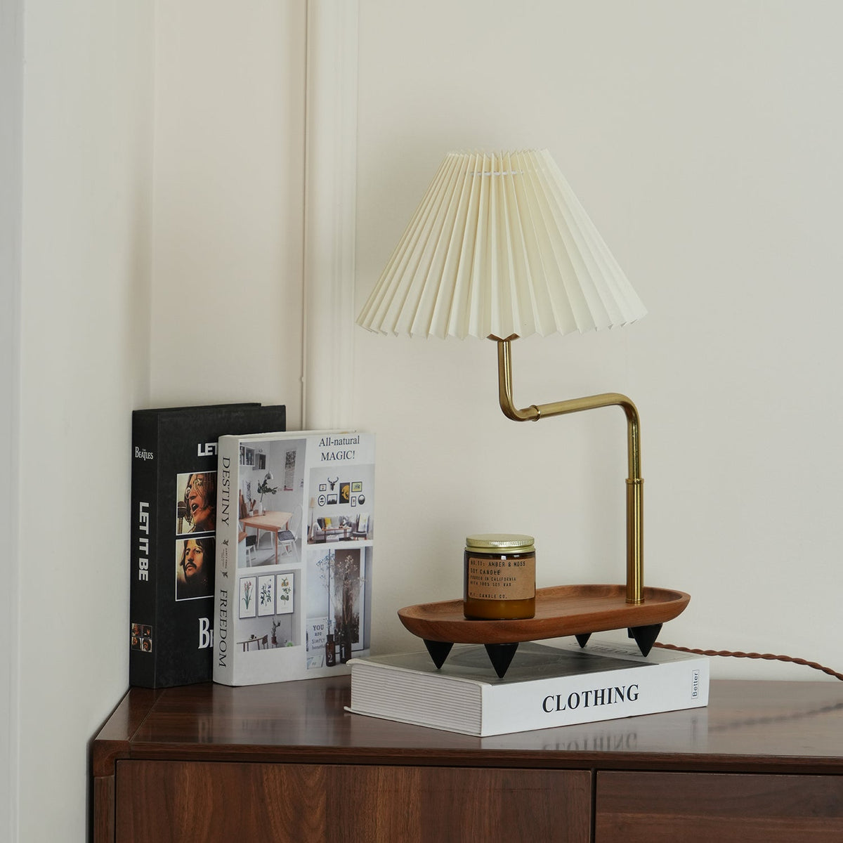 Gold Accent Table Lamp with Adjustable Brightness