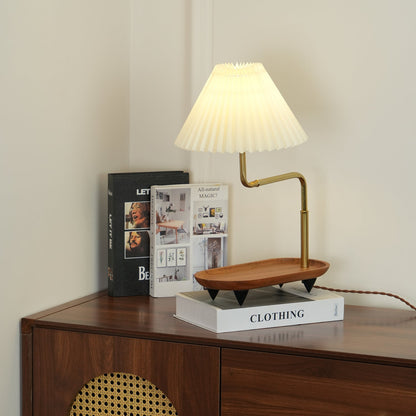 Gold Accent Table Lamp with Adjustable Brightness