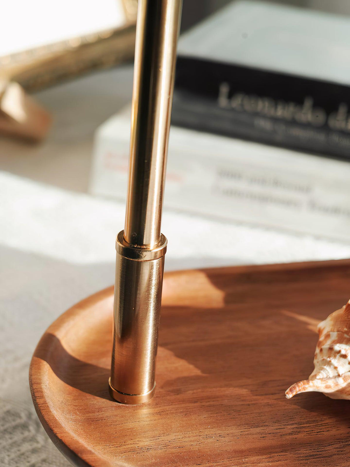Gold Accent Table Lamp with Adjustable Brightness