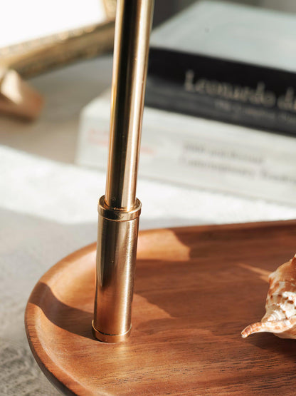 Gold Accent Table Lamp with Adjustable Brightness