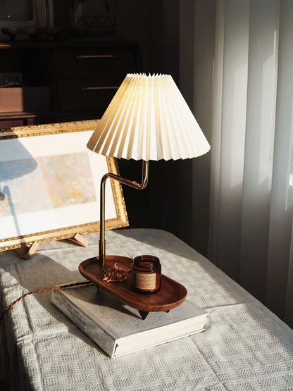 Gold Accent Table Lamp with Adjustable Brightness